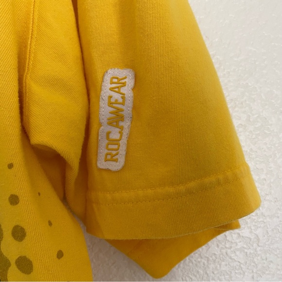 Y2K Rocawear Official front and back printed t-shirt, yellow, XXL - Picture 5 of 11